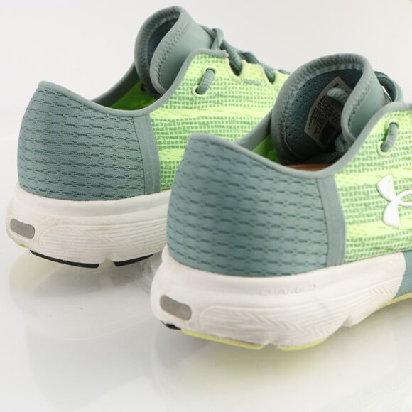 Under Armour Womens SpeedForm Velociti Running Shoe Size 9 Green Gray Sneaker - Picture 3 of 12